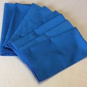 FINAL SALE PRICE Blue Hand Crafted Cloth Napkins x 8